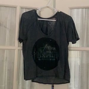 Comfortable Chaser Pink Floyd cropped tee